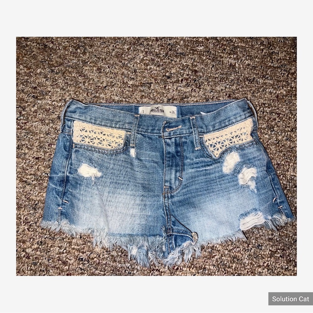 Hollister jean shorts